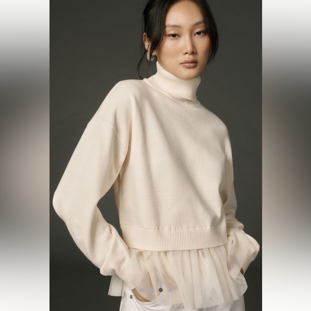 LIKE NEW - Anthropologie Sunday in Brooklyn Turtleneck Sweater - Size Large